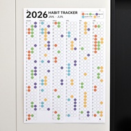 2026 Habit Tracker Calendar Wall Plan Self-Discipline For Home Minimalist Wall Calendar With Goal Tr