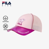 FILA KIDS x OSAMU GOODS Baseball Cap in Light Blue/Light Pink