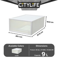Citylife 9L Stackable Storage Chest Drawers box Home Organizer Drawer Plastic Cabinet G-5211