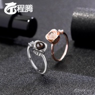 I Love You Kind Niche Manufacturer Language Ring Silver 100 Couples 925 Simple Free Girlfriend Rose 