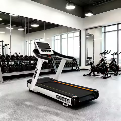 Heavy Duty Electric Treadmill with LED Screen Motor 0-20km/h Speed Calorie Tracking for Home and Gym