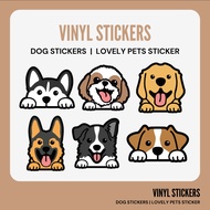 Cute Dog Head Sticker | Waterproof Aquaflask Hydroflask stickers | PrimusPrints