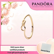 Popular PANDORA 100% S925 sterling silver jewelry for women Infinity Knot Ring 168898C00