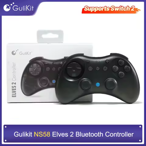 GuliKit NS58 Elves 2 Bluetooth Controller for Nintendo Switch / Switch 2,Windows, Android, iOS Suppo