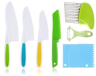 9 Pcs Kids Knife Set for Real Cooking, Toddler Kitchen Tools, Toddler Knife Set, Toddler Knife Set,