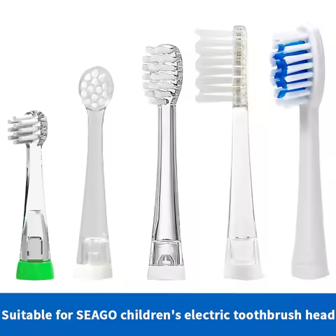 For Seago Kids Sonic Electric Toothbrush Head SG-902/602 C9/EK1/EK7 with Universal 0-12 Years Old Re
