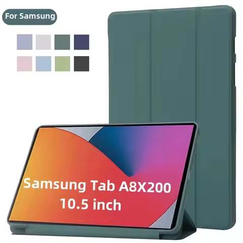 For Samsung Galaxy Tab A8 2021 TPU Tri-fold Magnetic Tablet Cases Funda for Samsung Tab A8 10.5 SM-X