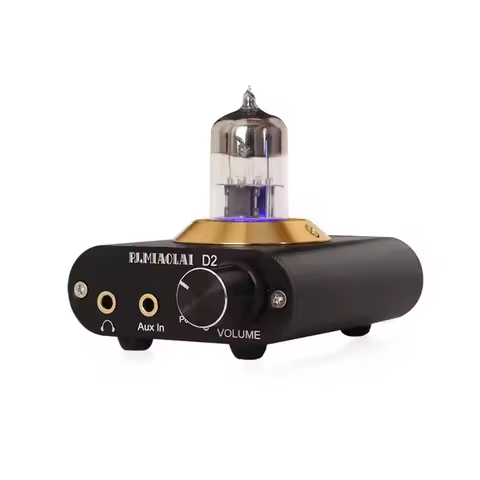 Mini Electronic Tube Headphone Power Amplifier 6N3 Electronic Tube 1100mW Output Power HIFI Headphon