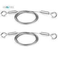 2PCS Adjustable Picture Hanging Wire Mirror Frame Kit 2M X1.5Mm Wire Rope