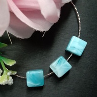 Larimar Cube Lulutong 9mm Larimar Cube Lulutong