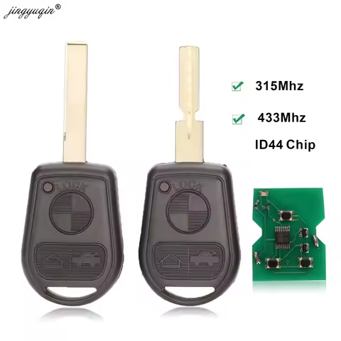 jingyuqin 315/433Mhz ID44 PCF7935 Chip 3 Button Remote Key Fob for BMW Z3 E31 E32 E34 E36 E38 E39 E4