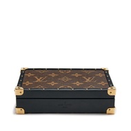 Louis Vuitton Brown Monogram Coated Canvas Jewelry Box Gold Hardware, 2021
