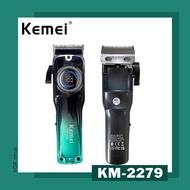 KEMEI KM-2279 ไร้สาย/ชาร์จไร้สาย Hair Trimmer หน้าจอ LCD ตัดผมและหนวดเครา 6800 rpm