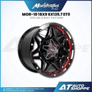 Monsterims MOR-10 - Black Red Undercut 18x9J ET0 6x114.3 (1 piece)