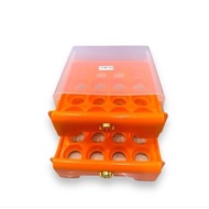 2-Tier Egg Storage Box Refrigerator Organizer 2-Tier Egg Rack Egg Box Egg Storage Box Multipurpose R