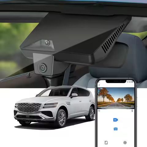 Fitcamx 4K Dash Cam for Genesis GV80 2025 2026, OEM Integrated Car DVR Camera, 2160P UHD Driving Rec