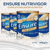 [Bundle of 4] Abbott Ensure NutriVigor Milk Powder 850g Vanilla Active HMB Protein Calcium Vitamin Omega 3 Build Muscle