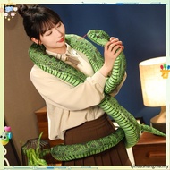 1pc 160cm/200cm Giant Snakes Plush Toy Simulation Long Golden Python Stuffed Snake Plushie Children 