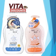 BZU BZU HEAD-TO-TOE BABY WASH REGULAR / OAT MILK 600ML EXP02/2027