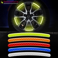 BEBETTFORM 20pcs Tire Rim Reflective Strips, Luminous Creative Decoration Reflective Sticker, High Quality Colorful Luminous Stickers Motorcycle Bicycle Car Wheel Hub Sticker