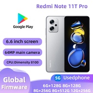 Redmi Note โทรศัพท์ที่ได้รับการตกแต่งใหม่11T Pro 5G / Poco X4 GT 5G แอนดรอยด์แรม6GB รอม128GB 8100ใช้