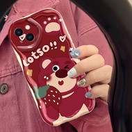 Casing Hp iPhone 12 12 Pro 12 Mini 12 Pro Max 11 Pro Max Case Phone Bear Pattern Hp Strawberry Fun Cases Cartoon Casing Creative Protective Cover Softcase