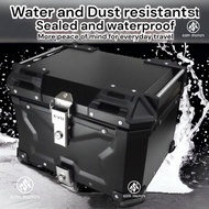 EVO Adventure Top Box Aluminium Motorcycle 45L Motorcycle Box Storage Top Box Extra Trunk SANDAR BEL