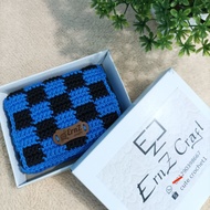 Crochet men wallet Unique handmade knitted men's folding wallet