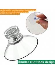 10 Mini Suction Cups, 32mm/1.26 Inch Suction Cups With M4 Screws Clear PVC Suction Cup Pads, Super S