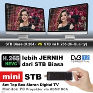 Mini STB HDMI TV DVB-T2 H265 RECEIVER SIARAN DIGITAL Monitor Proyektor-Teguhbajasentosa