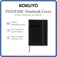 KOKUYO Notebook/Planner Cover Systemic for Ring-Bound Notebooks, Black, A5, B-ruled, 50 sheets No. 6