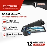 DDPAI Mola E3 Full Screen Touch Display Rearview Mirror 2K Dual-Channel Dash Cam