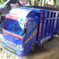 mainan truk oleng kayu jumbo 52cm miniatur truk oleng