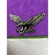 Flying eagle embossed sticker