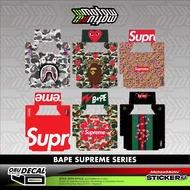 MOTORCYCLE ON BOARD UNIT/ OBU DECAL/ BAPE SUPREME SERIES