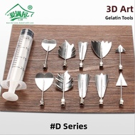 3D Art Jelly Flower Piping Nozzle Needle Baking Carving Sugar Art Pastry Kitchen Tools Durable Cake 