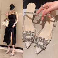 Latest Heels 2026 Women's Tiptoe Sandals Heels Hals Wedding Hill Wsnita Trendy Hels Korean Style Eid