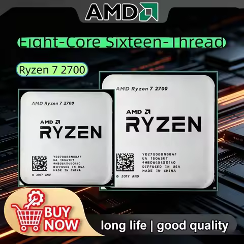 AMD Ryzen 7 2700 R7 2700 3.2 GHz Eight-Core Sixteen-Thread 16M 65W CPU Processor YD2700BBM88AF Socke