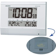 【Direct from Japan】Seiko Clock, White Pearl, Body Size: 7.3 x 10.4 x 1.5 inches (18.6 x 26.4 x 3.9 c