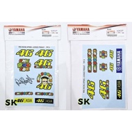 UNIVERSAL STICKER VR46 RACING APPAREL LUCENSED PRODUCT THE DOCTOR ROSSI A CLASS STICKER TEBAL !!!