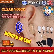 【Super high quality】AXON K-88 hearing aid for adult original Hearing Aid Rechargeable Invisible Ear 