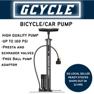 Bicycle Pump Tire Bike Tyre pressure reading psi road bike foldable bike Mtn ball bump