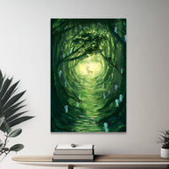 Ghibli Canvas Painting with Frame Poster Ghibli Decoration Gambar Ghibli Decor Wall Art The Wind Ris