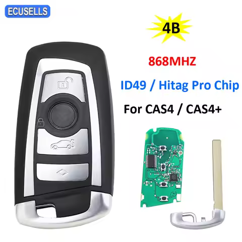4 Button Remote Car Key 868Mhz ID49 Hitag Pro Chip for BMW CAS4 FEM / BDC 5 7 Series 520 525 530 535