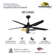 Fumagali 42" / 56" DC Ceiling Fan DC CASA (Matt Black)