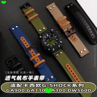 Watch Strap Suitable for GA-900 GA110/100/120 GM/GA2100 Modified Nylon Canvas Watch Strap Men