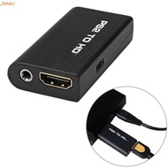 JIAGUMY Adapter, HD Cable Game to HDMI Converter, Durable 3.5mm Audio Output 480i/480p/576i PS2 to H