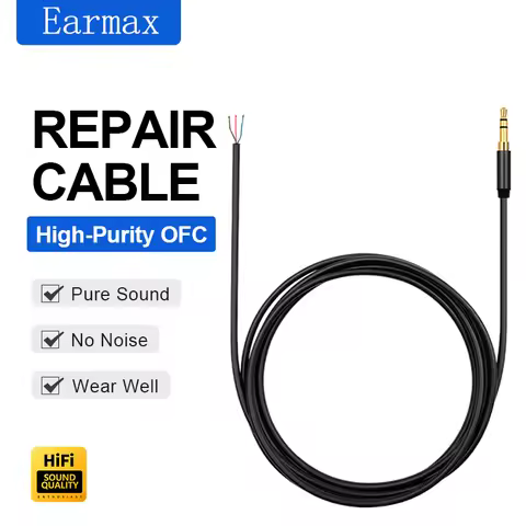 For Sennheiser AKG Beyerdynamic Audio-technica SONY Replaceable Headphone Repair Audio Cable Repair 