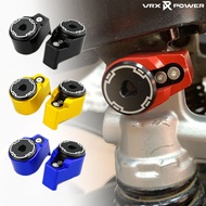 Motorcycle Accessories CNC Rear Shock Absorber Anti Theft Lock Cover Kit For XMAX300 FORZA 350 AEROX NVX 155 v1 v2