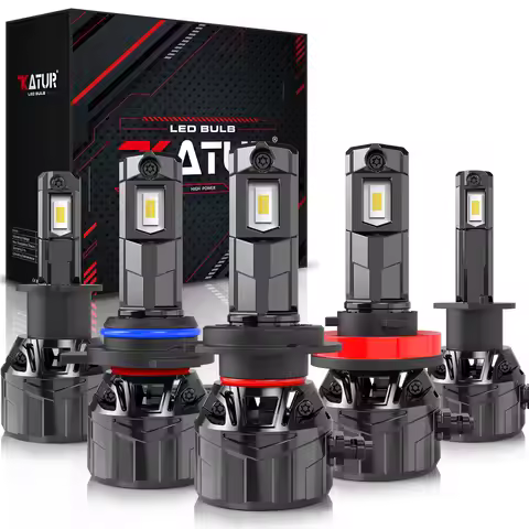 Katur 2x 40000LM CANBUS 9005 HB3 9012 HIR2 LED Headlight Turbo H11 H8 H9 H7 LED Head Lights Bulb No 